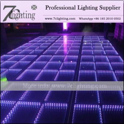 China 10FT X 10FT LED 3D Dance Floor Panels for Club Event Wedding Floor Decor. for sale