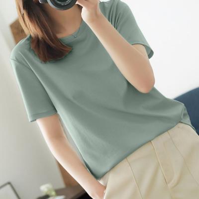 China Anti-Wrinkle Sports High Quality T-shirt Cotton Loose Stretch Lightweight Women's T-shirts for sale