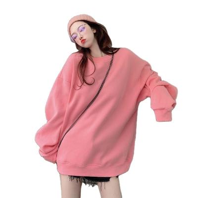 China Autumn Customized QUICK DRY Spring Velvet Pink Solid Color Oversized Single Hoodie Delivery Spring for sale