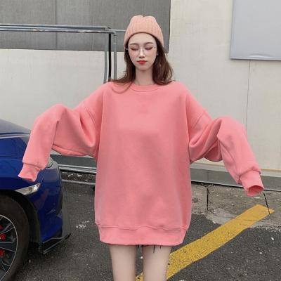 China 2022 Custom 2 Piece Women's Anti Shrink Pullover Gym Jogger Workout Set Top Crop Hoodie Women Oversized Sweatshirt for sale