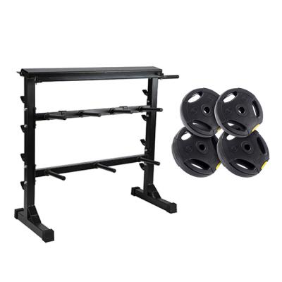 China Home Use Best Selling Dummbell Set 10kg Barbell Bar 15kg 25kg Plastic Weight Plate for sale