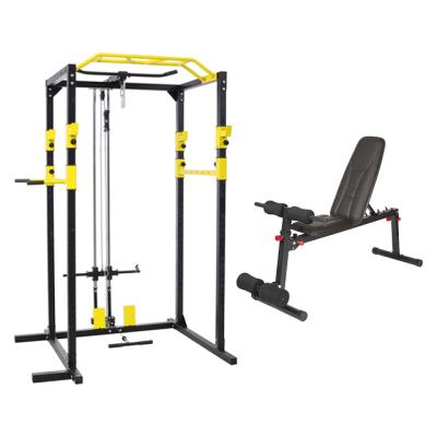 China Home Use Customized Weight Cage Power Tower Station Squat Power Rack for sale