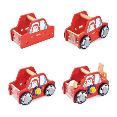 China 3d vehicle wooden toys baby puzzle games 22*16*15 cm for sale