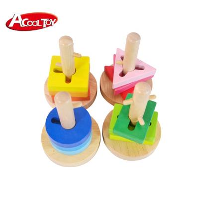 China Plywood 2021 Custom 3d Educational Toys Shape Sorter Twist Block Toy Ids Cartoon Shape Wooden Color Box Other Baby Toys Imagination and Sci-Fi for sale