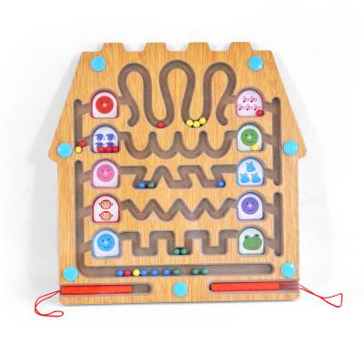 China Wooden Maze Toy Magnetic Pen Maze Game Brain Teaser Toy Color Box MDF Other Educational Toys 12 PCs 120 47*33*33cm EN71/ASTM for sale