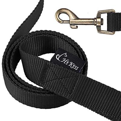 China Wholesale High Quality Reflective Nylon Double Leash Thickened Reflective Dog Chain Outdoor Wear-Resistant Dog Chain for sale