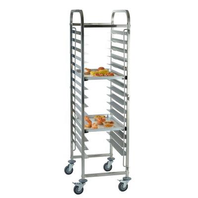 China Astar Hotel Restaurant Stainless Steel Mold 400*600mm Folding Bakery Tray Rack Trolley for sale