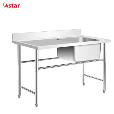 China Stocked Factory Price Kitchen Stainless Steel Work Table Hot Sale Products for sale