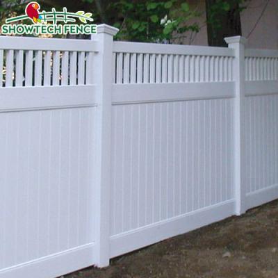 China Easily Assembled Cheap PVC Closed Picket Privacy Fence Garden Fence Panels for sale