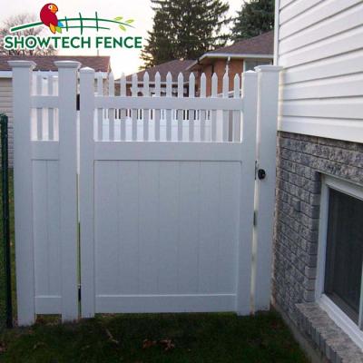 China Easily Assembled American Style PVC Privacy Fence Garden With Stakes for sale