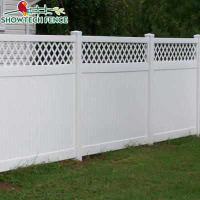 China Easily Assembled Garden Decoration PVC Vinyl Lattice PVC Lattice Privacy Fence for sale