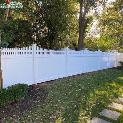 China Easily Assembled 4ft Vinyl Barrier For Pool PVC Privacy Fencing PVC Picket Garden Barrier for sale