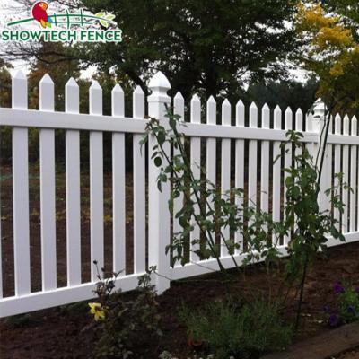 China Easily Assembled Beautiful House Vinyl Scalloped Fence From China Factory for sale