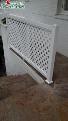 China Easily Assembled Plastic Fence PVC Garden Lattice Panels for sale