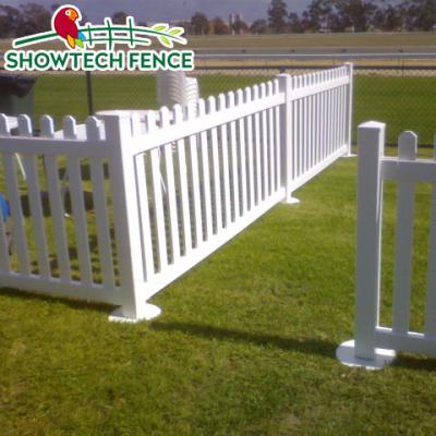 China Easily Assembled Durable Temporary Portable Fence / UV Protection PVC Vinyl Garden Fence for sale