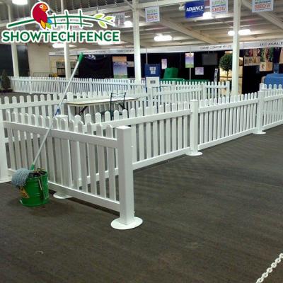 China Showtech easily assembled easy to use temporary PVC event fence/no dig barrier for sale