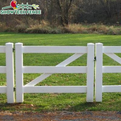 China Durable Easily Assembled China Product PVC Horse Fence Gate for sale