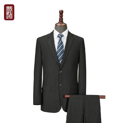 China Mens Anti-Shrink Regular Lapel Fin Pocket Slim Fit Notched Suits for sale