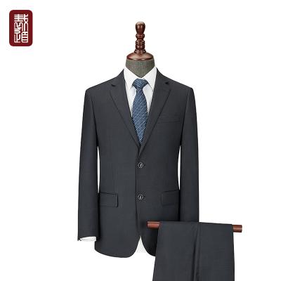 China High Quality Anti Shrink Worsted Suits For Men Wholesale Navy Blue Suits for sale