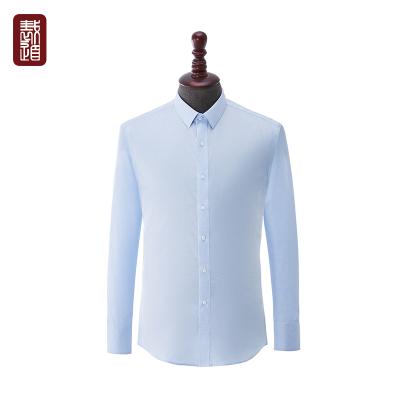 China Anti-pilling men's blue empty evening wear of shirts for sale