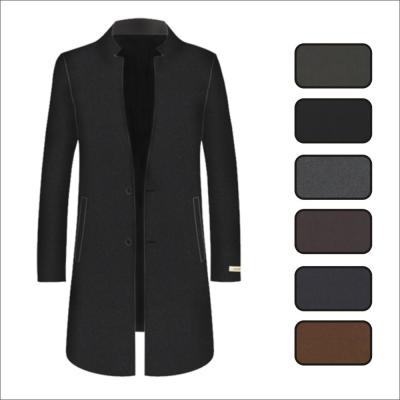 China Anti-Shrinkage Stand-Collar Long Coats With Lapel New Style Clothing For Men for sale