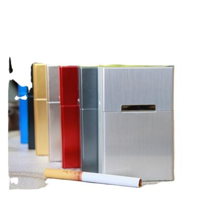 China Fashion Wholesale Slim Pipe Fashion Creative Personality Cigarette Holder Thin Metal Cigarette Holder Cigarette Box for sale