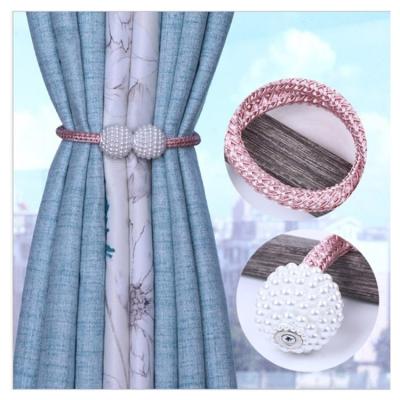 China Modern Accessories Magnetic Curtain Holder Loop Curtain Bead Magnetic Tiebacks for sale