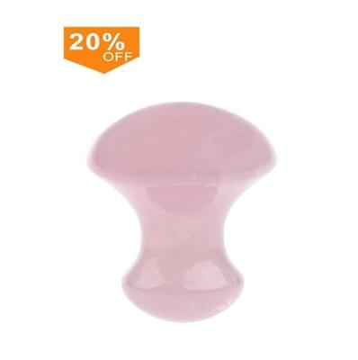 China Face lift mushroom gua sha massager rose quartz guasha jade massage scraping tool for sale