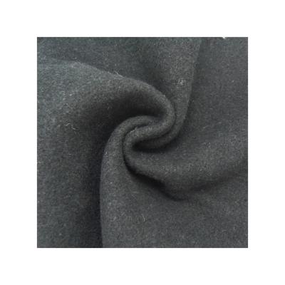 China Lightweight wool fabric fancy leisure &silk woolen fabric leisure &silk double sides wind proof vision fabric two color fleece woven fabric for overcoat for sale