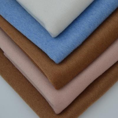 China Wind proof can't split double dace woolen fabric light-mid weight wool blend fabric plain dyed color woolen fabric for coat and jacket and dress for sale