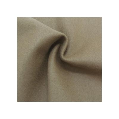 China Wind Proof Mens Double Face Melton Wool Fabric Solid 100%wool Fabric Plain Dyed Color Overcoat Woven Fleece Textile For Overcoat for sale