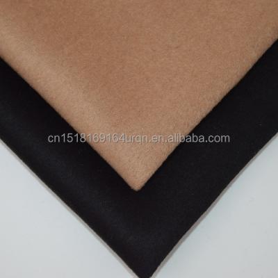 China Double Faced Wool 40% Fiber 60% Cannot Expand Double Size Solid Wool Fabric Plain Dyed Color Woven Fleece Textile For Overcoat Jacket D for sale