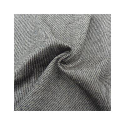 China Wind proof face twill fabric one side single silk alpaca blend woolen fleece woven fleece textile for overcoat for sale