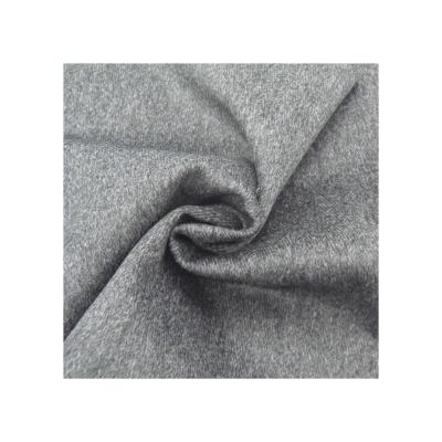 China Wind proof face twill fabric one side net tweed wool silk fabric woven fleece textile for overcoat for sale