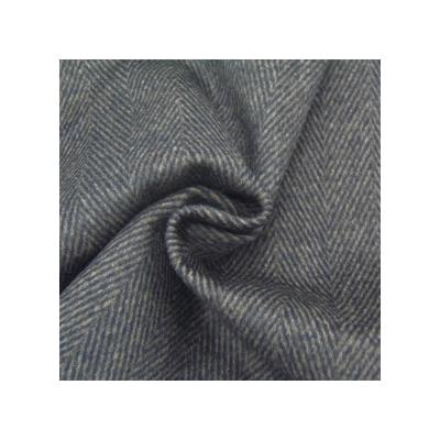 China Single Face Mid Weight Woven Fleece Overcoat Textile Herringbone Wool Side Wind Proof One Face Cashmere Fabric One Face Wool Zig Zag For Overcoat for sale