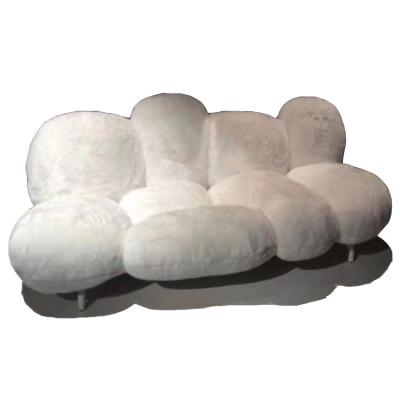 China Hot Selling Nodic Velvet Tufted Living Room Furniture Sofa Set for sale