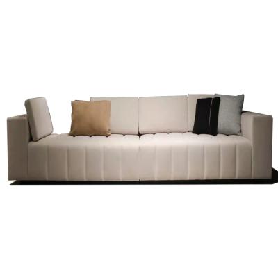 China Modern High Quality Fabric Tufted Sofa Set Living Room Furniutre of Minimalistic Sofa Living Room Cotton Linen for sale