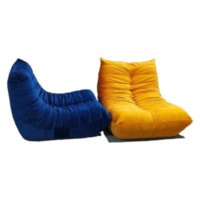 China Foldable Modern Lazy Couch Sofa Lounge Chair Sponge Sofa Nordic Living Room Luxury Leather Furniture for sale