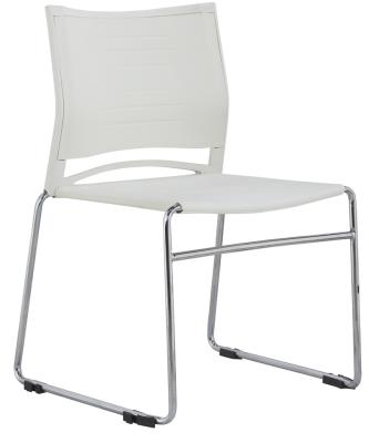 China White Metal Steel Frame Cooling PA Seat Backrest Training Chair Outdoor Office Conference Room Chair for sale