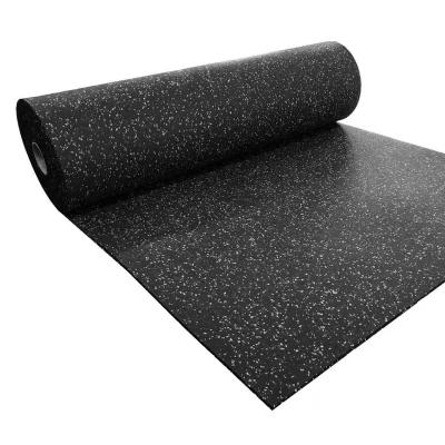 China 4mm-12mm Thicken EPDM Gym Rubber Flooring Rolls 10m 15m 20m 4mm-12mm for sale