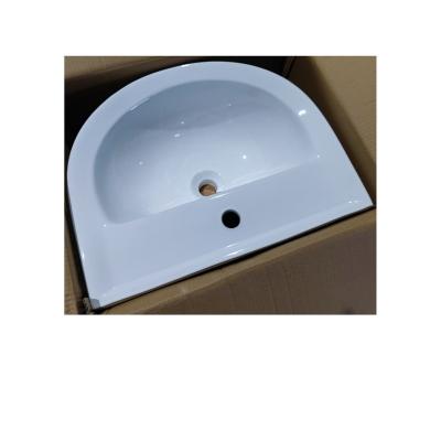 China Single Viable Balcony Bathroom Ceramic Household Hands And Face Floor Pedestal Wash Basin Wash Vanity for sale