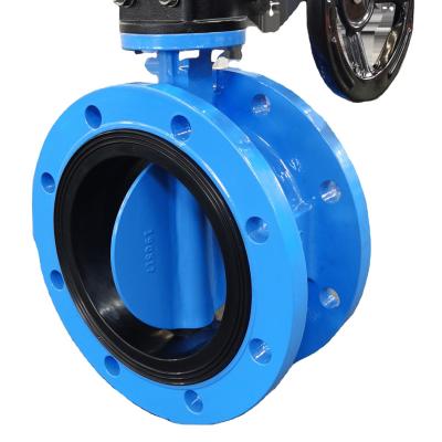 China PIPES PN10 PN16 Dz341X Dz41X 1.0MPa 1.6MPa Double Flanges Butterfly Valve for sale