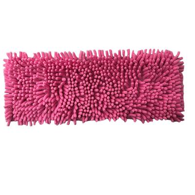 China Stocked Microfiber Soft Material Magic Rotating Chenille Broom Cleaning Flat Pad for sale