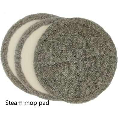 China Stocked Round Mop Cloth 2021 Hot High Quality Microfiber Replacement Sales For Steam Mop Cleaner for sale