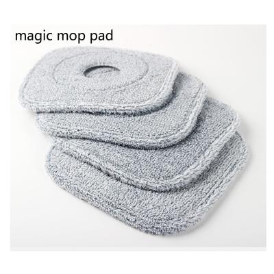 China Super Magic Stocked Floor Cleaning 360 Easy Mop Replacement Mop With 2 Pcs Wipe Pad for sale