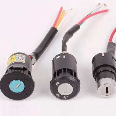 China Well Made Plastic Electronic +steel Lock Switch 3 Wires Easy Install Power Supply Lock For Electric Bicycle Scooter for sale