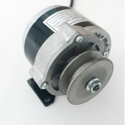 China 2019 New 350W Drip Proof 36V Slowing DC Brush Motor Speed ​​Motor Pulley For Electric Bicycle Scooter for sale