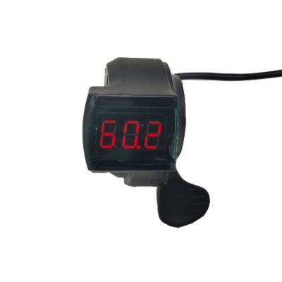 China Universal Electric Throttle 12-72V Scooter Ebike Thumb Throttle Voltage Indicator for sale