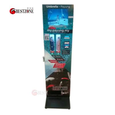 China Bestzone metal slap-up folding umbrella packed free standing vending machine from China for sale