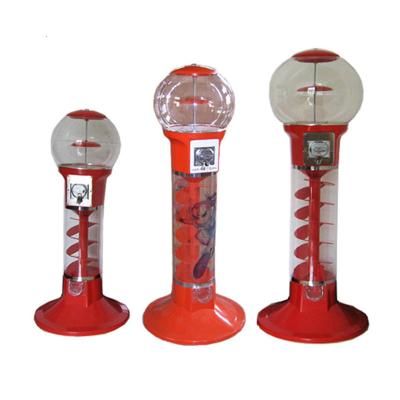 China Retail Metal Gumball Vending Machine Bounce Ball Full Metal Body Candy Vending Machine for sale